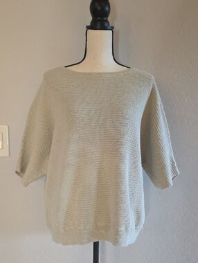 Banana Republic Women's Light Beige Boat Nick Knit Sweater Size Med For Casual